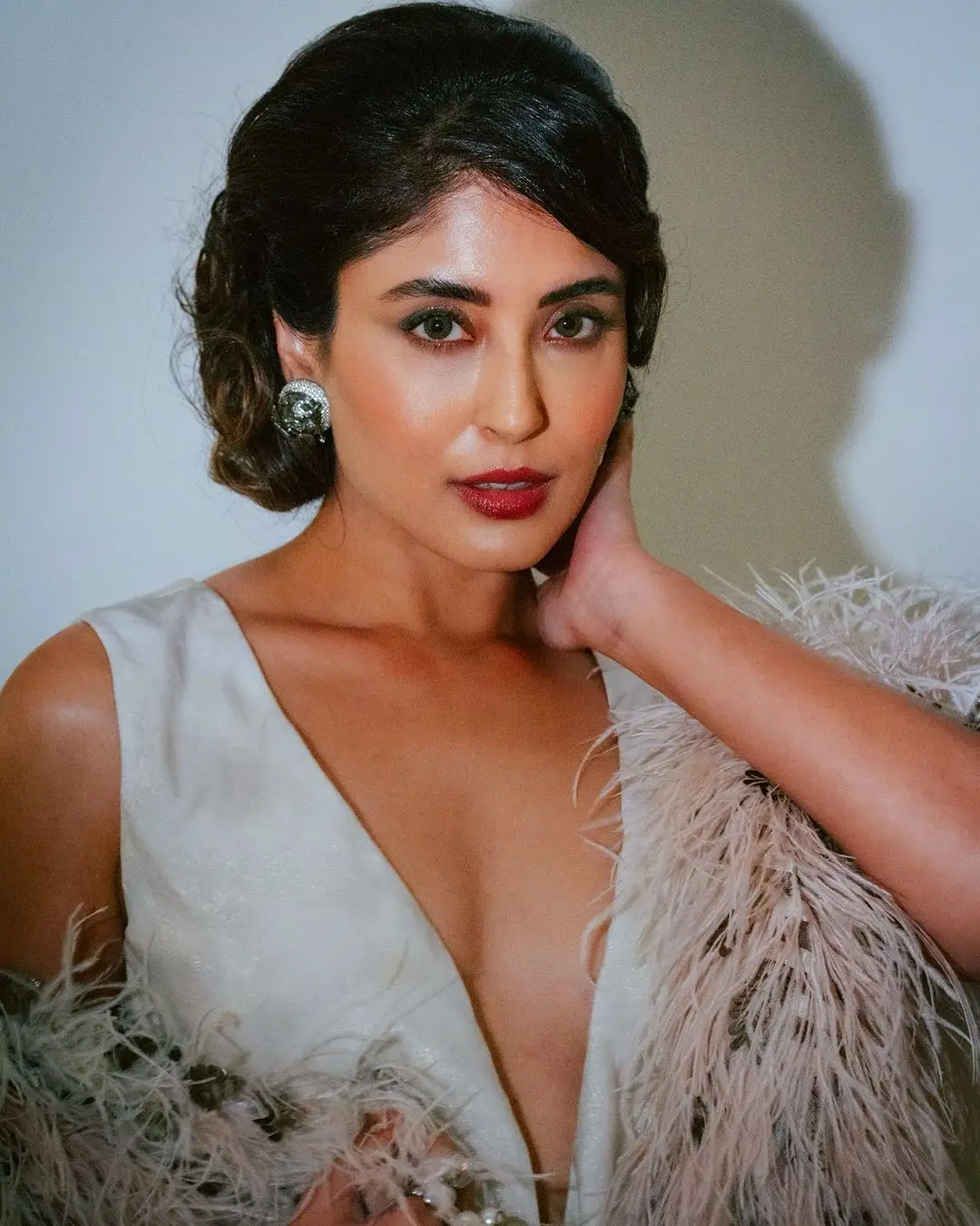 Kritika Kamra Wearing Beautiful White Gown